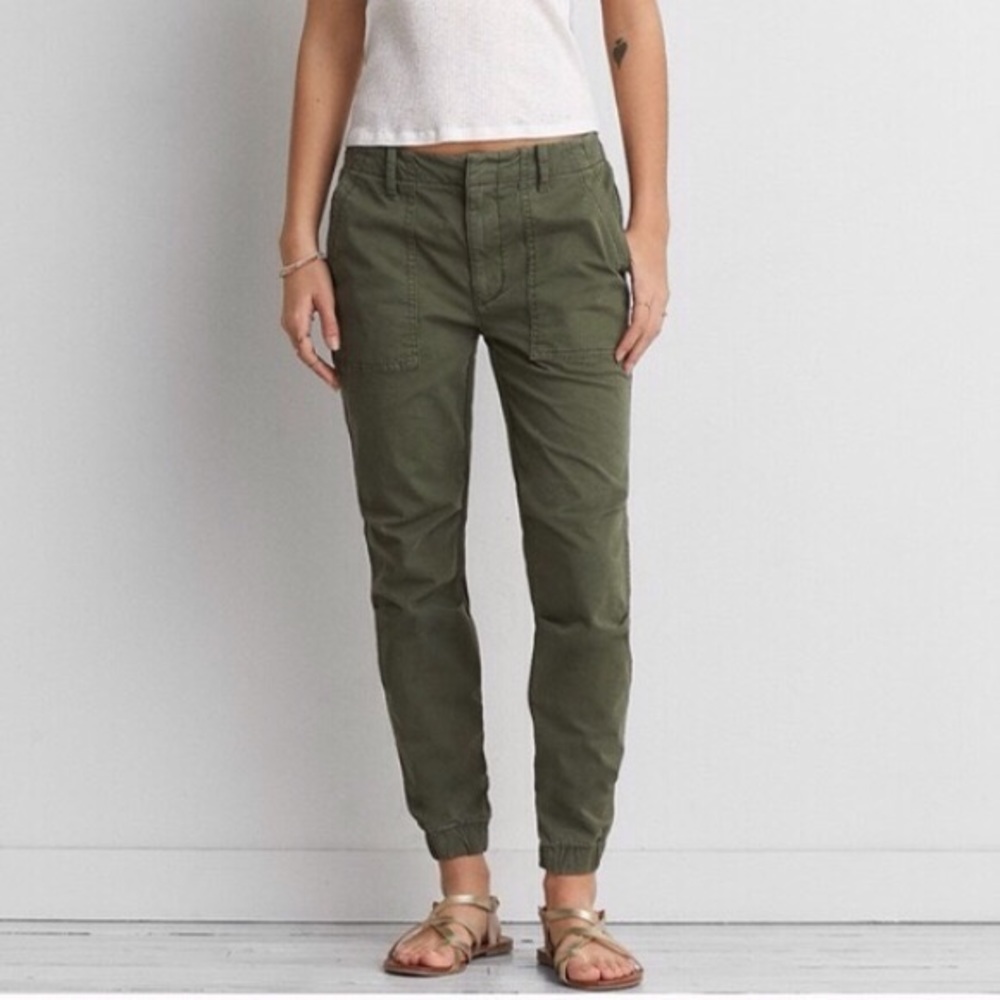 American Eagle Utility Jogger Olive
